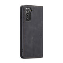 For Samsung Galaxy S21 FE CaseMe 013 Multifunctional Horizontal Flip Leather Case, with Card Slot & Holder & Wallet(Black)