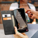 For Samsung Galaxy S21 FE CaseMe 013 Multifunctional Horizontal Flip Leather Case, with Card Slot & Holder & Wallet(Black)
