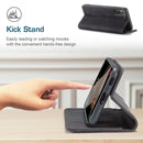 For Samsung Galaxy S21 FE CaseMe 013 Multifunctional Horizontal Flip Leather Case, with Card Slot & Holder & Wallet(Black)