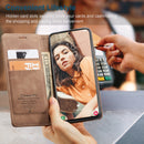 For Samsung Galaxy S21 FE CaseMe 013 Multifunctional Horizontal Flip Leather Case, with Card Slot & Holder & Wallet(Brown)