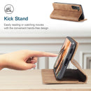 For Samsung Galaxy S21 FE CaseMe 013 Multifunctional Horizontal Flip Leather Case, with Card Slot & Holder & Wallet(Brown)