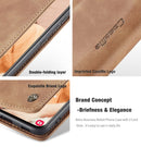 For Samsung Galaxy S21 FE CaseMe 013 Multifunctional Horizontal Flip Leather Case, with Card Slot & Holder & Wallet(Brown)