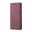 For Samsung Galaxy S21 FE CaseMe 013 Multifunctional Horizontal Flip Leather Case, with Card Slot & Holder & Wallet(Wine Red)