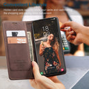 For Samsung Galaxy S21 FE CaseMe 013 Multifunctional Horizontal Flip Leather Case, with Card Slot & Holder & Wallet(Coffee)