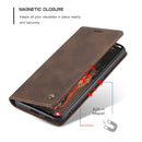 For Samsung Galaxy S21 FE CaseMe 013 Multifunctional Horizontal Flip Leather Case, with Card Slot & Holder & Wallet(Coffee)