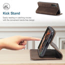 For Samsung Galaxy S21 FE CaseMe 013 Multifunctional Horizontal Flip Leather Case, with Card Slot & Holder & Wallet(Coffee)