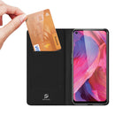For OPPO OPPO A54 5G / A74 5G DUX DUCIS Skin Pro Series Horizontal Flip PU + TPU Leather Case with Holder & Card Slots(Black)