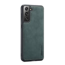For Samsung Galaxy S21 FE CaseMe 018 Detachable Multi-functional Horizontal Flip Leather Case, with Card Slot & Holder & Zipper Wallet & Photo Frame(Blue)