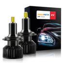 V8 H7 2 PCS DC10-32V / 30W / 6000K / 3800LM IP65 Waterproof Car LED Headlight