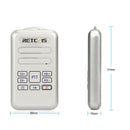 RETEVIS RT20 2W 400-470MHz 16CHS Mini FM Radio Two Way Radio Walkie Talkie, EU Plug(Silver)