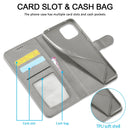 For Xiaomi Mi 11 Lite LC.IMEEKE Calf Texture Horizontal Flip Leather Case, with Holder & Card Slots & Wallet(Grey)