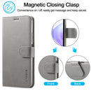 For Xiaomi Mi 11 Lite LC.IMEEKE Calf Texture Horizontal Flip Leather Case, with Holder & Card Slots & Wallet(Grey)