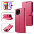 For Xiaomi Mi 11 Lite LC.IMEEKE Calf Texture Horizontal Flip Leather Case, with Holder & Card Slots & Wallet(Red)