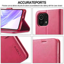 For Xiaomi Mi 11 Lite LC.IMEEKE Calf Texture Horizontal Flip Leather Case, with Holder & Card Slots & Wallet(Red)