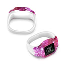 For Garmin Vivofit JR3 No Buckle Silicone Printing Watch Band, Size:S(Starry Sky)