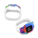 For Garmin Vivofit JR3 No Buckle Silicone Printing Watch Band, Size:L(Painted)