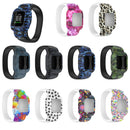 For Garmin Vivofit JR3 No Buckle Silicone Printing Watch Band, Size:L(Painted)