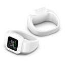 For Garmin Vivofit JR3 No Buckle Silicone Pure Color Watch Band, Size:S(White)