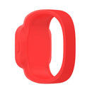 For Garmin Vivofit JR3 No Buckle Silicone Pure Color Watch Band, Size:S(Red)