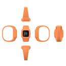 For Garmin Vivofit JR3 No Buckle Silicone Pure Color Watch Band, Size:S(White)
