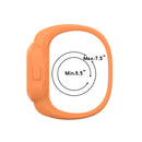 For Garmin Vivofit JR3 No Buckle Silicone Pure Color Watch Band, Size:S(White)