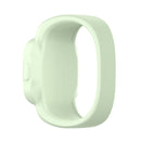 For Garmin Vivofit JR3 No Buckle Silicone Pure Color Watch Band, Size:L(Green)
