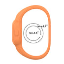 For Garmin Vivofit JR3 No Buckle Silicone Pure Color Watch Band, Size:L(Green)