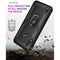 For Motorola Moto E7 Power (2021) Shockproof TPU + PC Protective Case with 360 Degree Rotating Holder(Black)