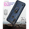 For Motorola Moto E7 Power (2021) Shockproof TPU + PC Protective Case with 360 Degree Rotating Holder(Blue)