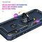 For Motorola Moto E7 Power (2021) Shockproof TPU + PC Protective Case with 360 Degree Rotating Holder(Blue)