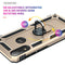 For Motorola Moto E7 Power (2021) Shockproof TPU + PC Protective Case with 360 Degree Rotating Holder(Gold)