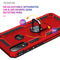 For Motorola Moto E7 Power (2021) Shockproof TPU + PC Protective Case with 360 Degree Rotating Holder(Red)
