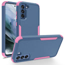 For Samsung Galaxy S21 FE TPU + PC Shockproof Protective Case(Royal Blue + Pink)