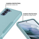 For Samsung Galaxy S21 FE TPU + PC Shockproof Protective Case(Grey Green)