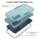 For Samsung Galaxy S21 FE TPU + PC Shockproof Protective Case(Grey Green)