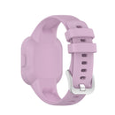 For Garmin Vivofit JR3 Silicone Pure Color Watch Band(Light Purple)