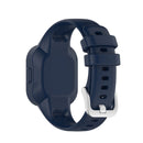 For Garmin Vivofit JR3 Silicone Pure Color Watch Band(Dark Blue)