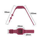 For Garmin Vivofit JR3 Silicone Pure Color Watch Band(Light Purple)