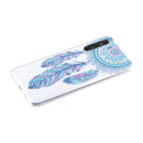 For Samsung Galaxy S21 FE Coloured Drawing Pattern Transparent TPU Protective Case(Windmill)