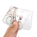 For Samsung Galaxy S21 FE Coloured Drawing Pattern Transparent TPU Protective Case(Tower Bicycle)