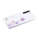 For Samsung Galaxy S21 FE Coloured Drawing Pattern Transparent TPU Protective Case(Dandelion)