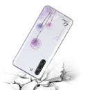 For Samsung Galaxy S21 FE Coloured Drawing Pattern Transparent TPU Protective Case(Dandelion)