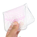 For Samsung Galaxy S21 FE Coloured Drawing Pattern Transparent TPU Protective Case(Pink Flower)