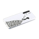 For Samsung Galaxy S21 FE Coloured Drawing Pattern Transparent TPU Protective Case(Butterfly Girl)