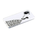 For Xiaomi Mi 11 Lite Coloured Drawing Pattern Transparent TPU Protective Case(Butterfly Girl)