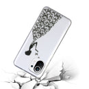For Xiaomi Mi 11 Lite Coloured Drawing Pattern Transparent TPU Protective Case(Butterfly Girl)