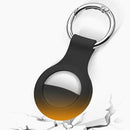 Silicone Case with Keychain Ring for AirTag(Wine Red)