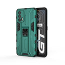 For OPPO Realme GT Supersonic PC + TPU Shock-proof Protective Case with Holder(Green)