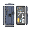 For OPPO Realme GT Supersonic PC + TPU Shock-proof Protective Case with Holder(Dark Blue)