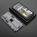 For OPPO Realme GT Supersonic PC + TPU Shock-proof Protective Case with Holder(Grey)